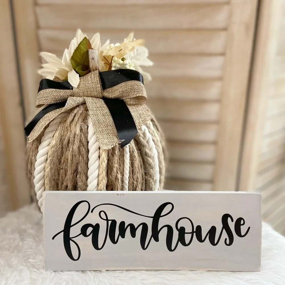 Farmhouse Charm Wood Sign